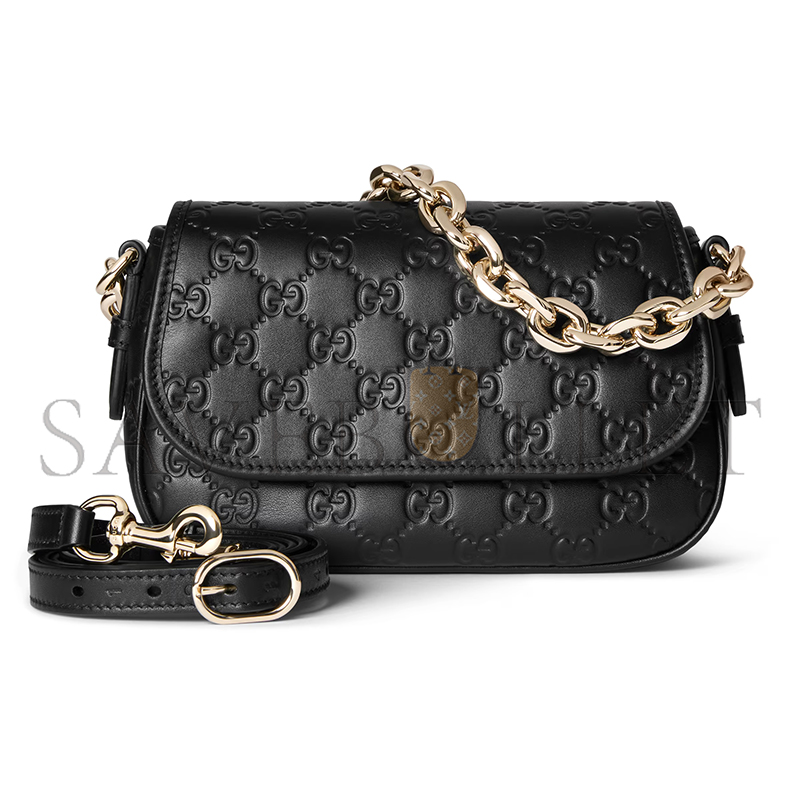 GUCCI GG EMBLEM SMALL SHOULDER BAG 847448 (20.5*13*7cm) GUCCI GG EMBLEM SMALL SHOULDER BAG 847448 (20.5*13*7cm)